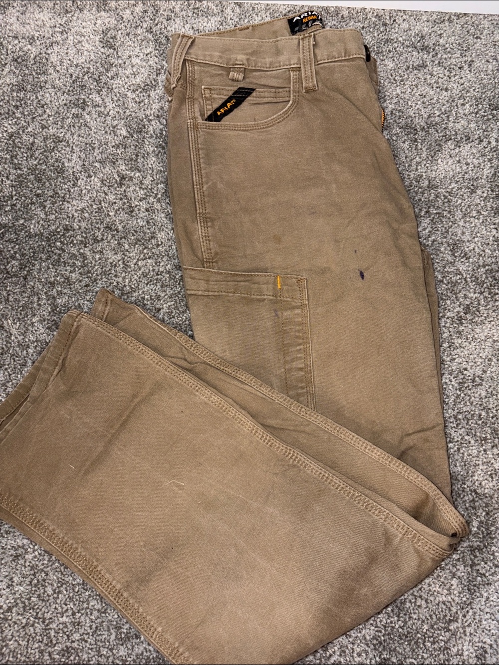 Ariat Men's Tan Cargo Work Pants